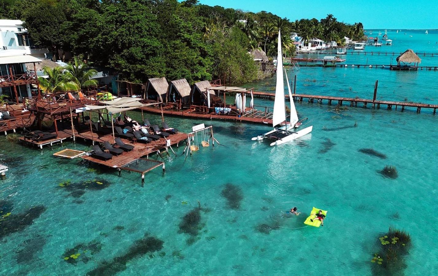 El Buho Lagoon Bacalar Exterior foto